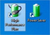 Windows 7 Power Settings Shortcuts